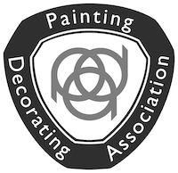 Painting Decorating Association logo greyscale